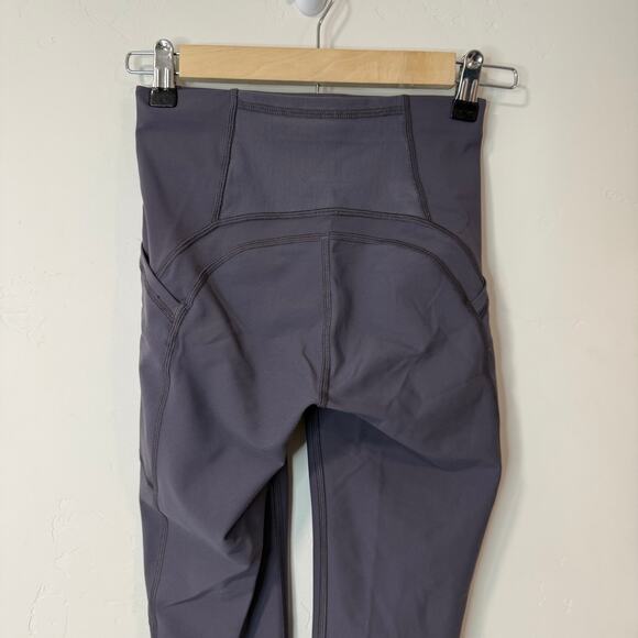 Lululemon Women's Leggings Tightest Stuff Tight Moonwalk Grey Purple 2 Running - Picture 5 of 11